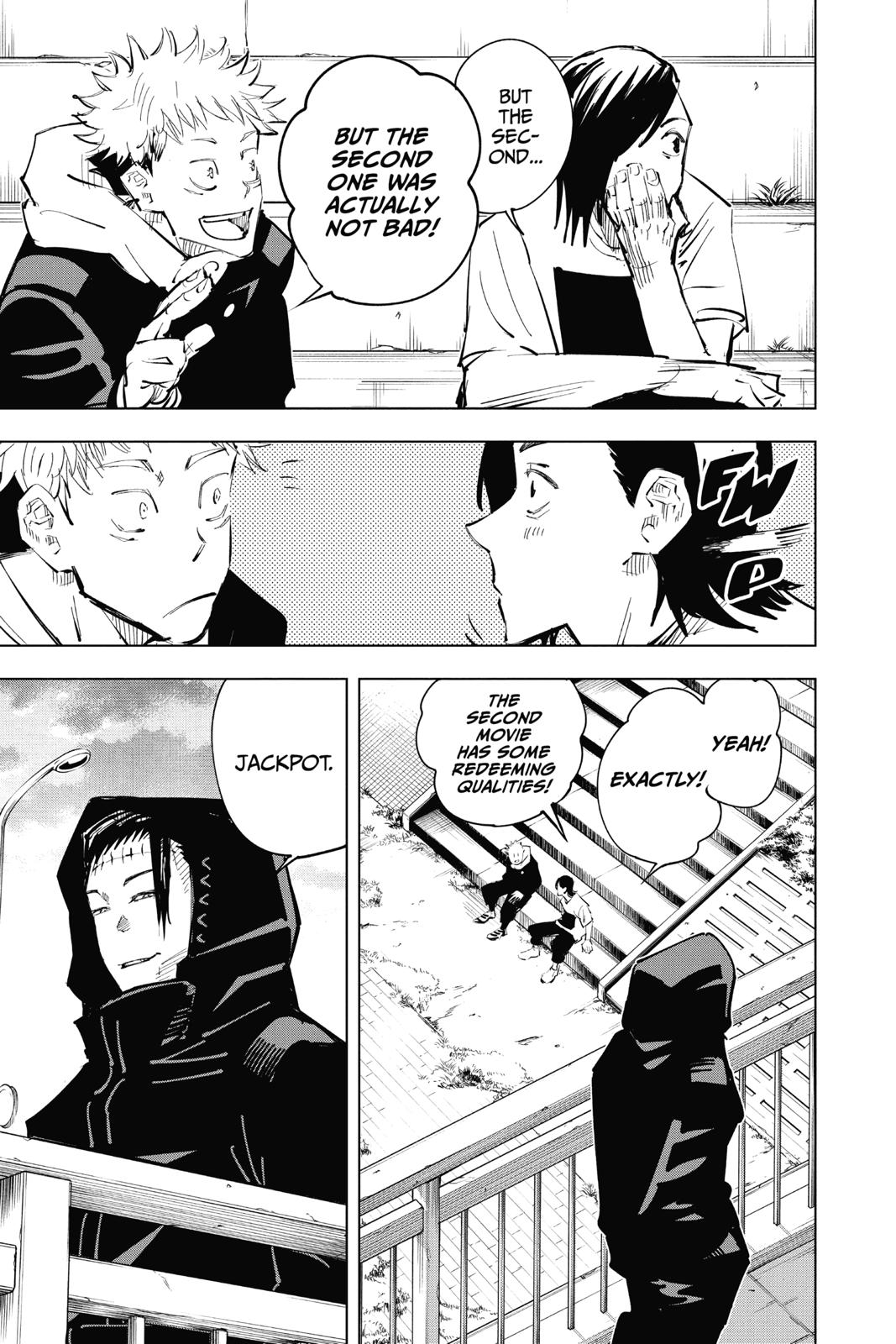 Jujutsu Kaisen Manga Chapter 23 page 20 - Young Fish and Reverse Punishment, Part 5 scene