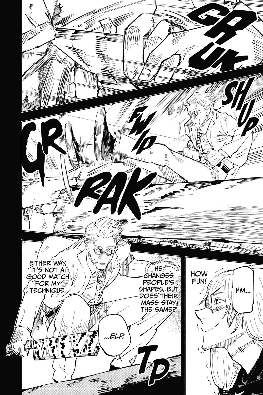 Jujutsu Kaisen Manga Chapter 23 page 4 - Young Fish and Reverse Punishment, Part 5 scene