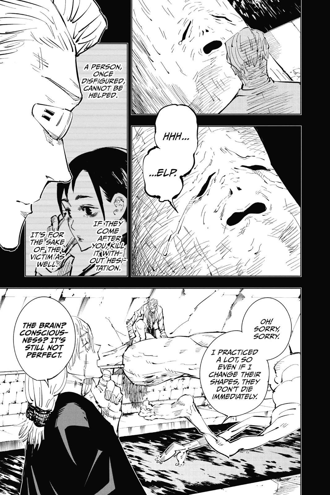 Jujutsu Kaisen Manga Chapter 23 page 5 - Young Fish and Reverse Punishment, Part 5 scene