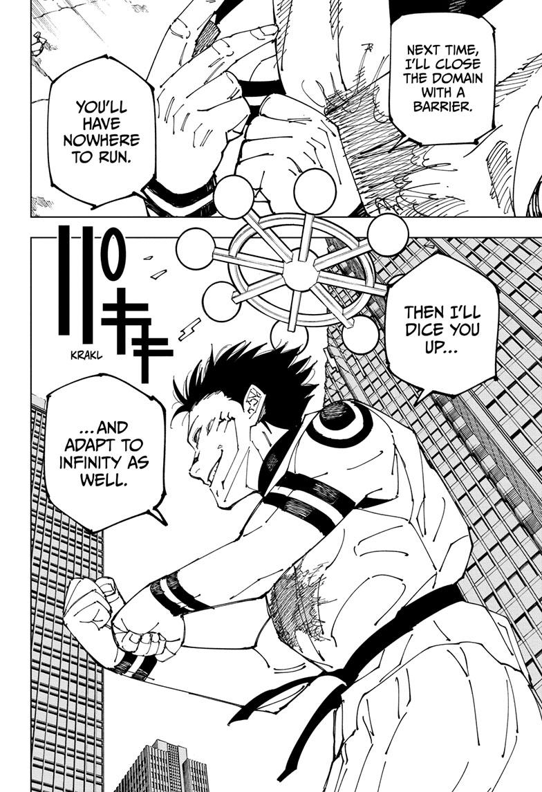 Jujutsu Kaisen Manga Chapter 230 page 13 - Inhuman Makyo Shinjuku Showdown, Part 8 scene