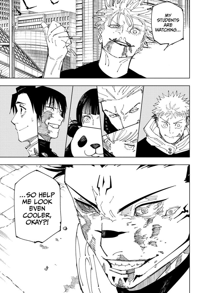 Jujutsu Kaisen Manga Chapter 230 page 18 - Inhuman Makyo Shinjuku Showdown, Part 8 scene