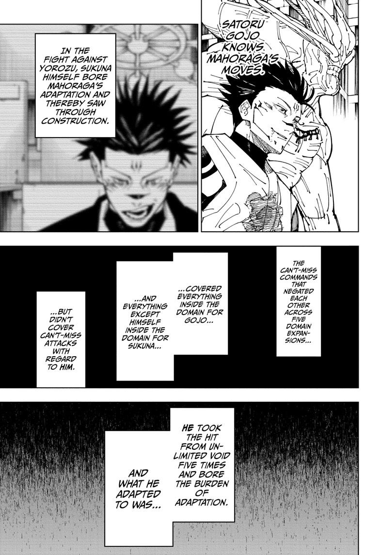 Jujutsu Kaisen Manga Chapter 230 page 4 - Inhuman Makyo Shinjuku Showdown, Part 8 scene