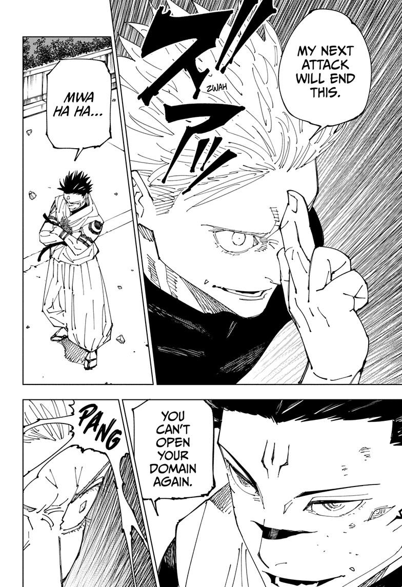 Jujutsu Kaisen Manga Chapter 230 page 9 - Inhuman Makyo Shinjuku Showdown, Part 8 scene