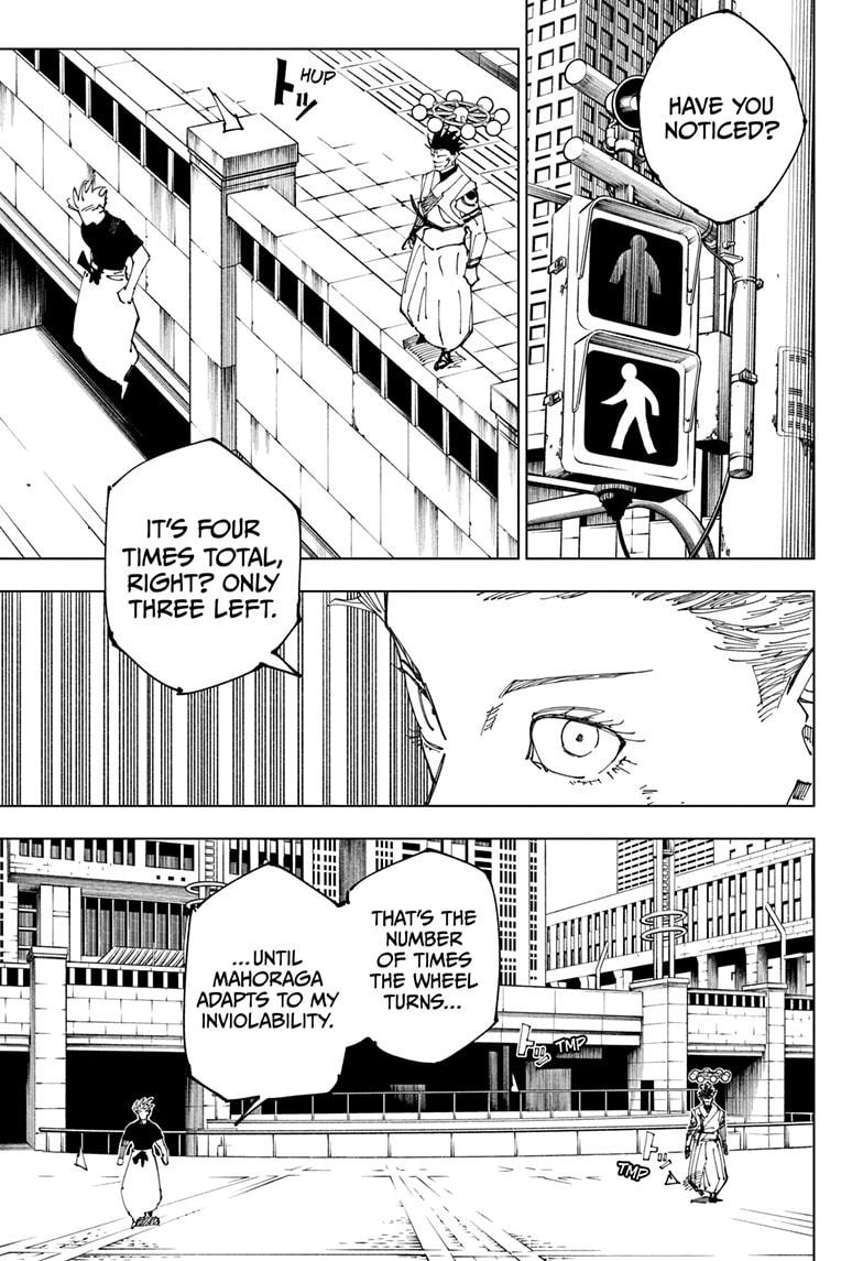 Jujutsu Kaisen Manga Chapter 231 page 17 - Inhuman Makyo Shinjuku Showdown, Part 9 scene