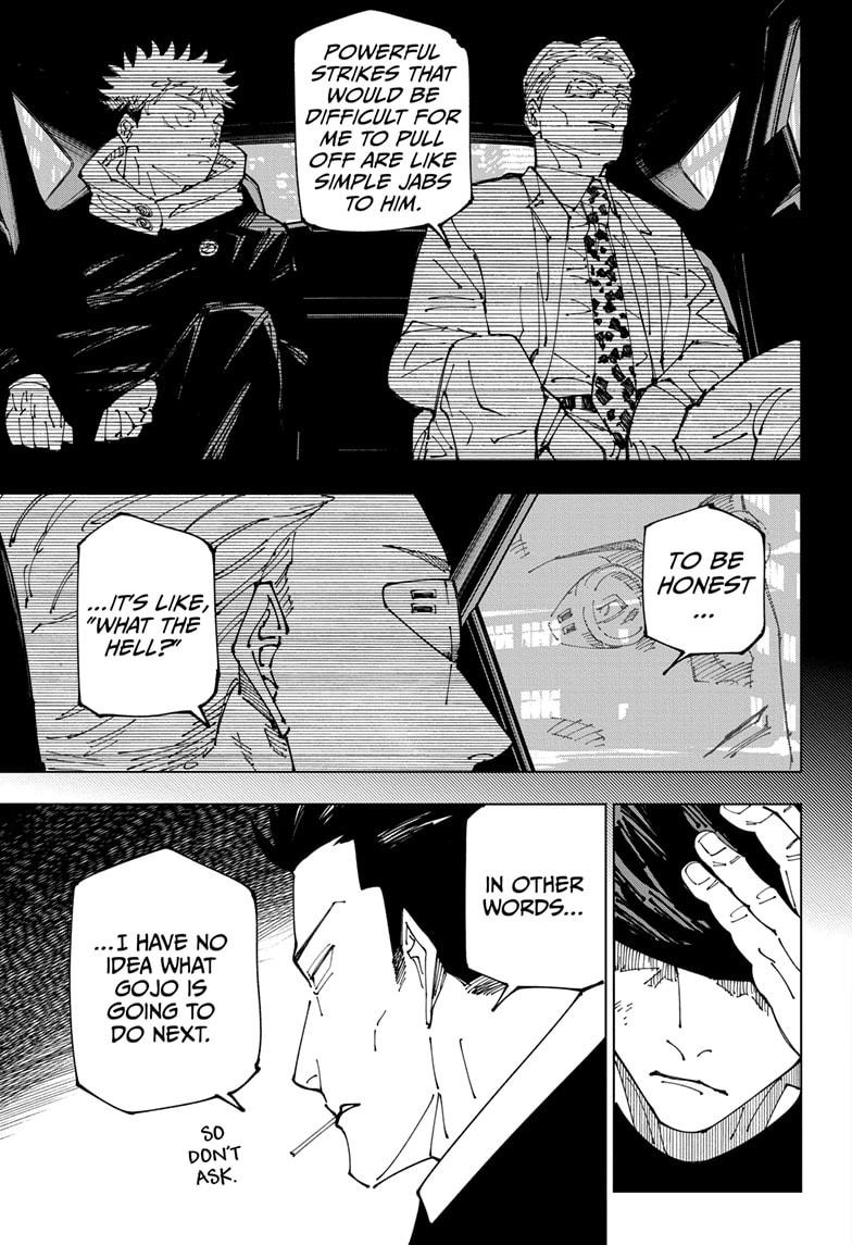 Jujutsu Kaisen Manga Chapter 231 page 3 - Inhuman Makyo Shinjuku Showdown, Part 9 scene