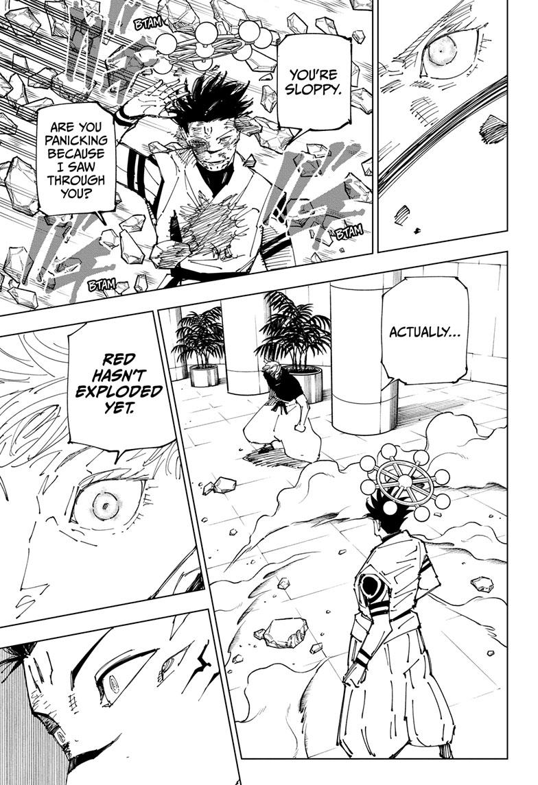 Jujutsu Kaisen Manga Chapter 232 page 12 - Inhuman Makyo Shinjuku Showdown, Part 10 scene