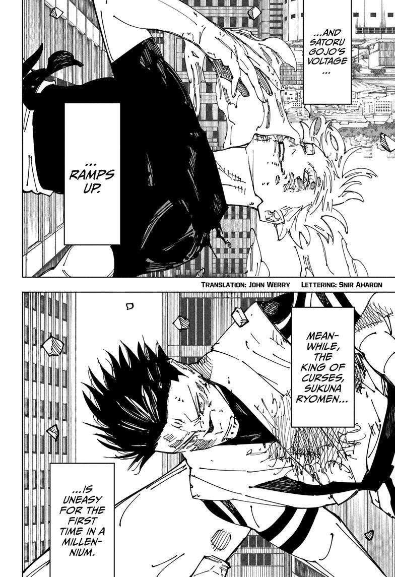 Jujutsu Kaisen Manga Chapter 235 page 3 - Inhuman Makyo Shinjuku Showdown, Part 13 scene