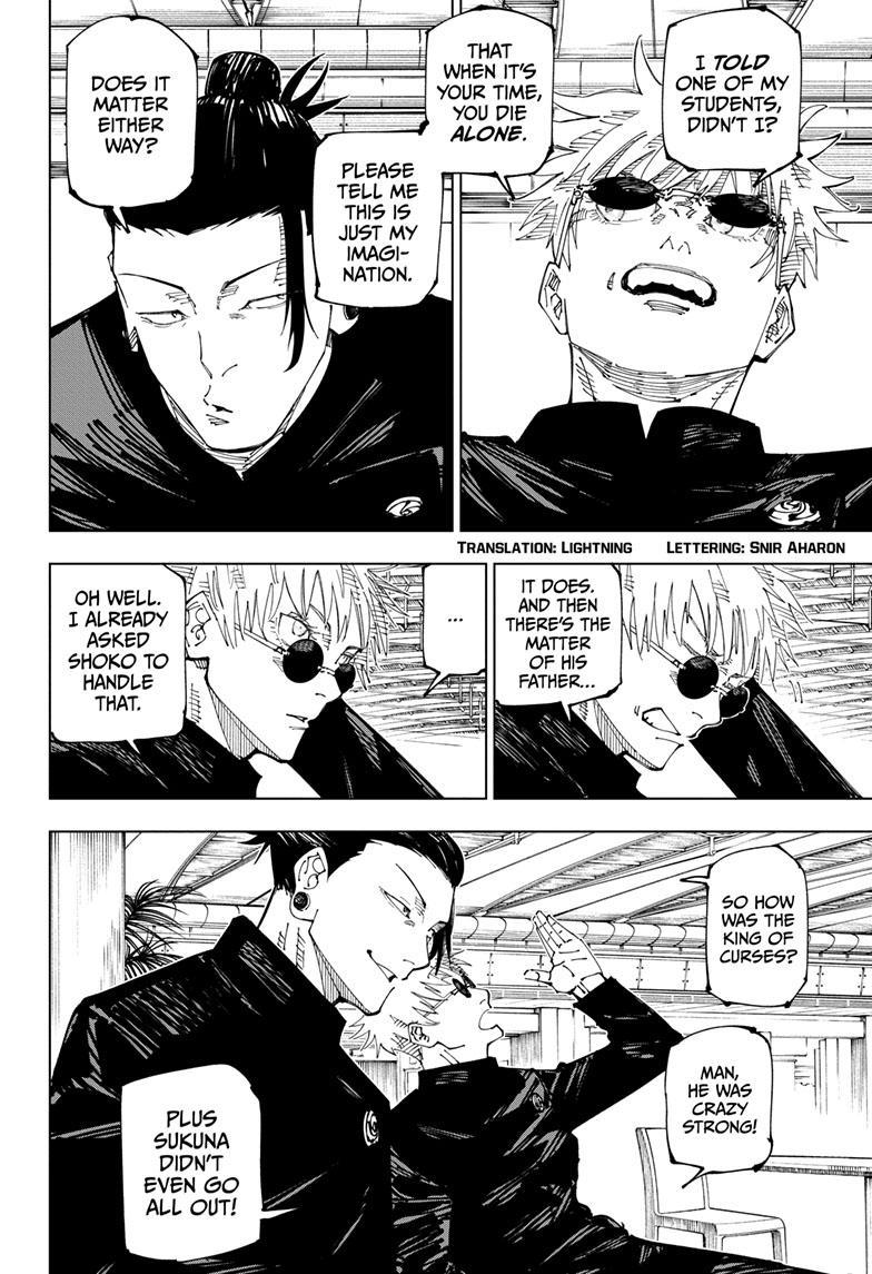 Jujutsu Kaisen Manga Chapter 236 page 3 - Heading South scene