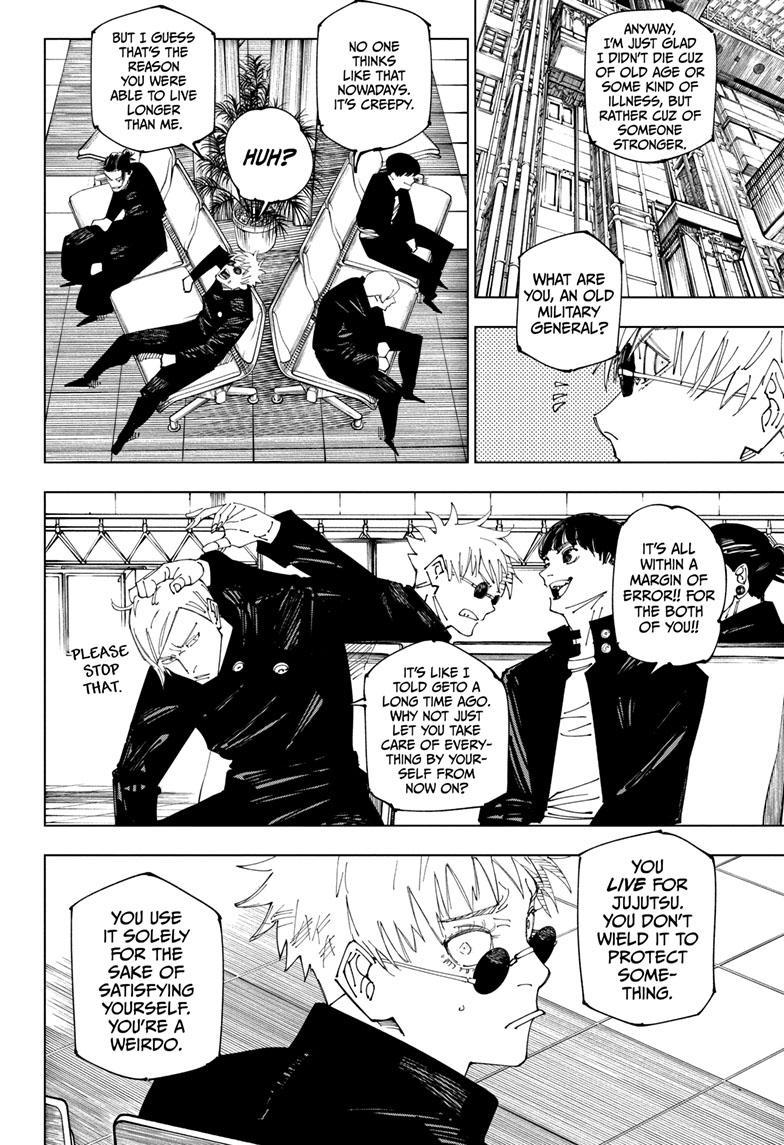 Jujutsu Kaisen Manga Chapter 236 page 7 - Heading South scene