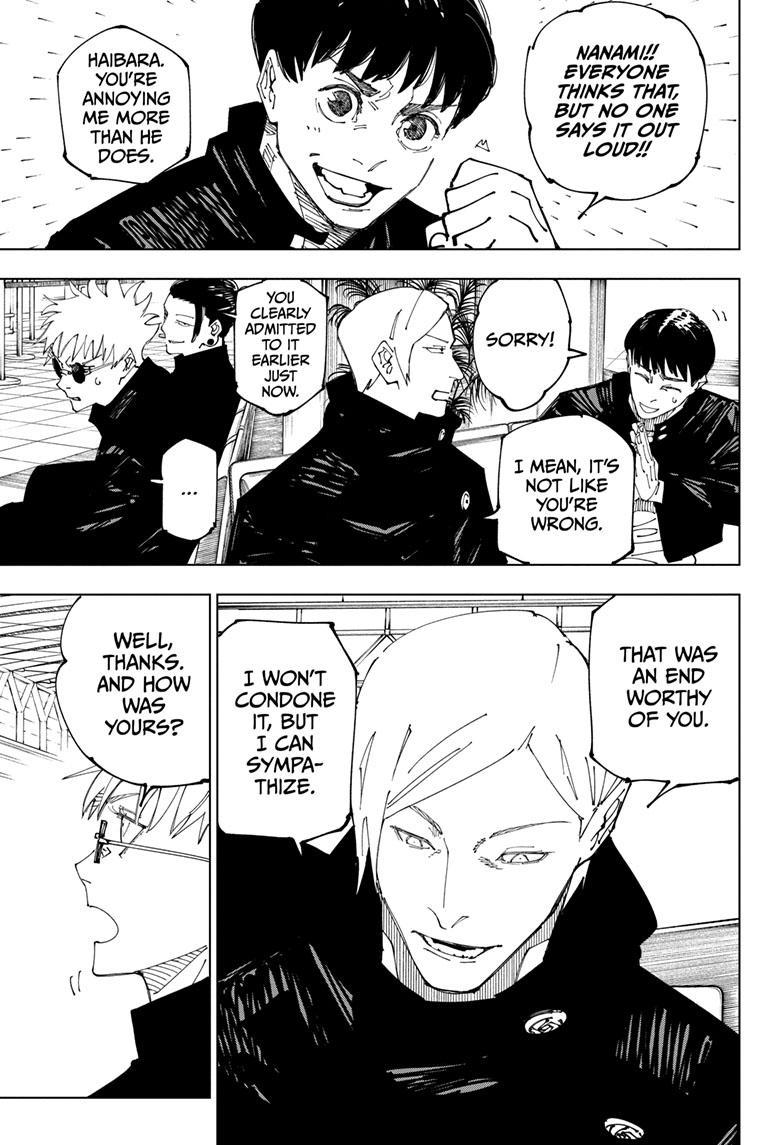 Jujutsu Kaisen Manga Chapter 236 page 8 - Heading South scene