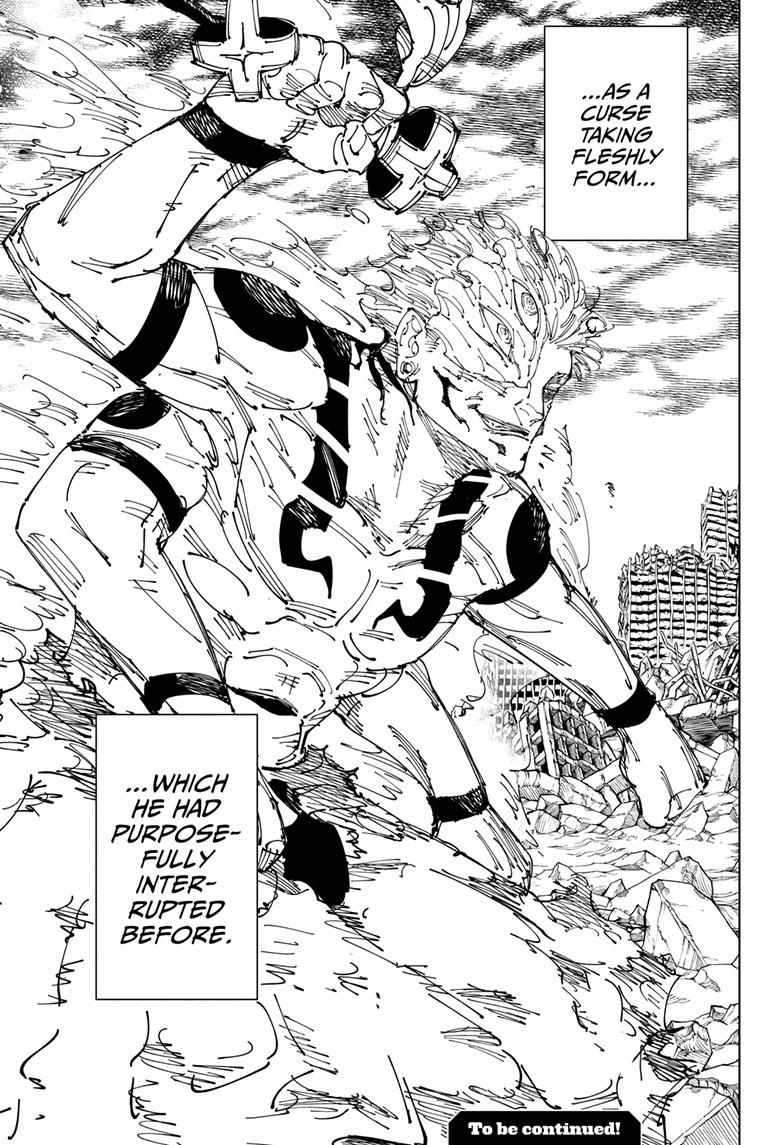 Jujutsu Kaisen Manga Chapter 237 page 20 - Inhuman Makyo Shinjuku Showdown, Part 14 scene