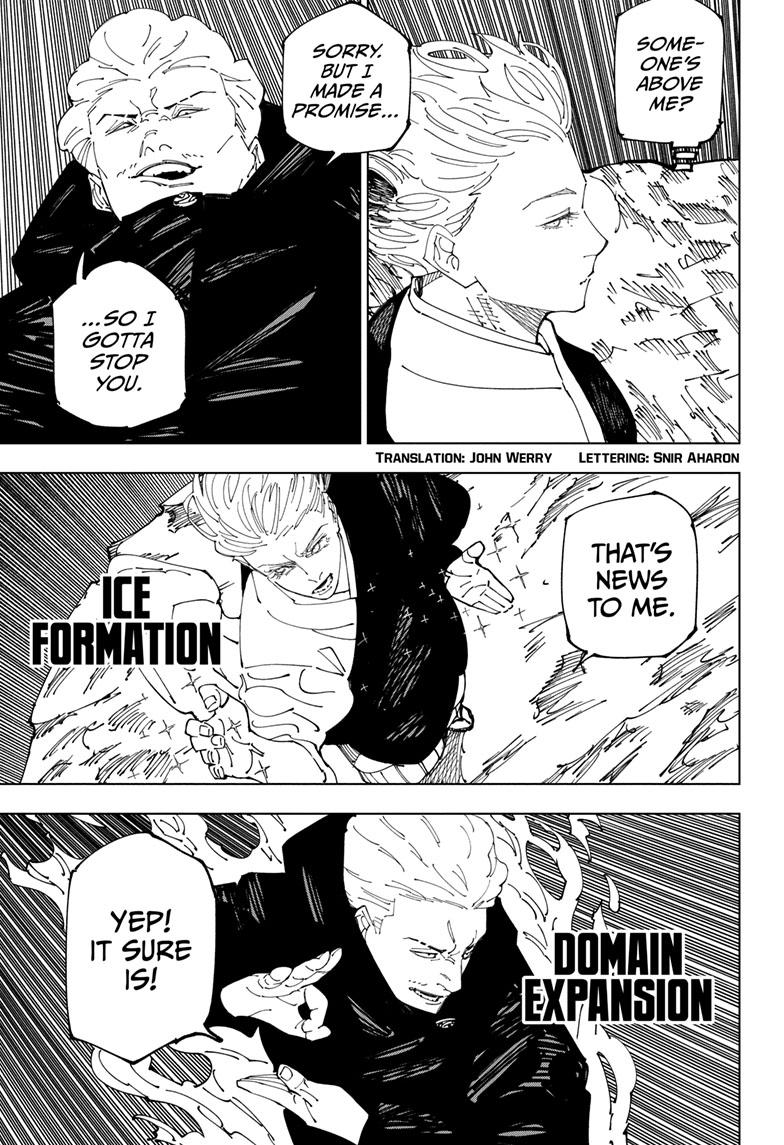 Jujutsu Kaisen Manga Chapter 237 page 4 - Inhuman Makyo Shinjuku Showdown, Part 14 scene