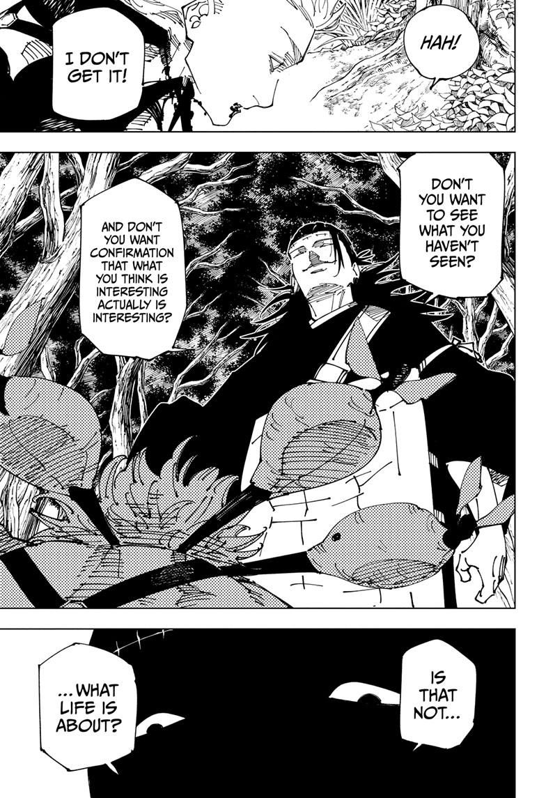 Jujutsu Kaisen Manga Chapter 239 page 15 - Foolish Survivor!! scene