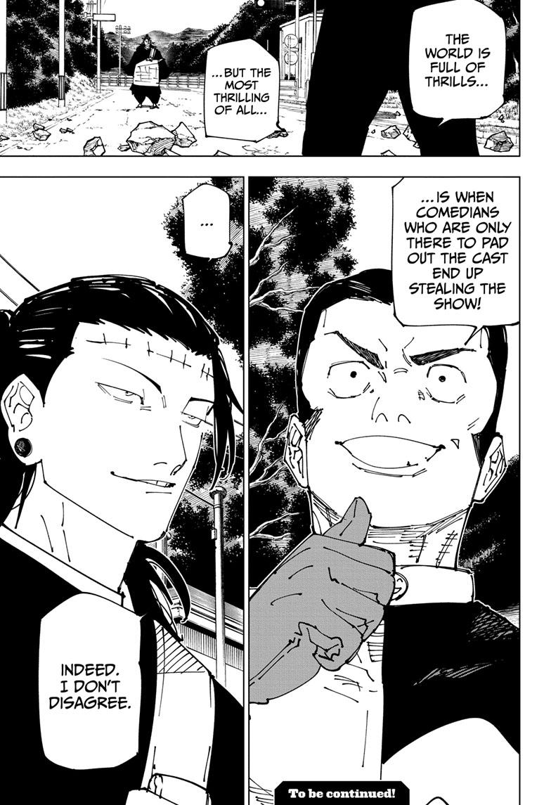 Jujutsu Kaisen Manga Chapter 239 page 19 - Foolish Survivor!! scene