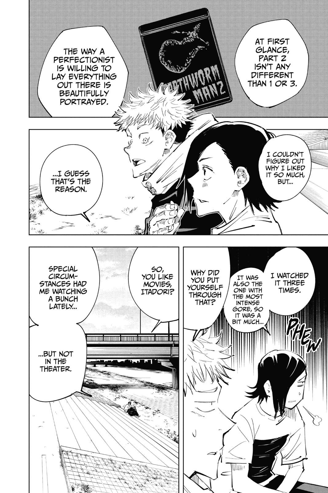 Jujutsu Kaisen Manga Chapter 24 page 2 - Young Fish and Revere Punishment, Part 6 scene