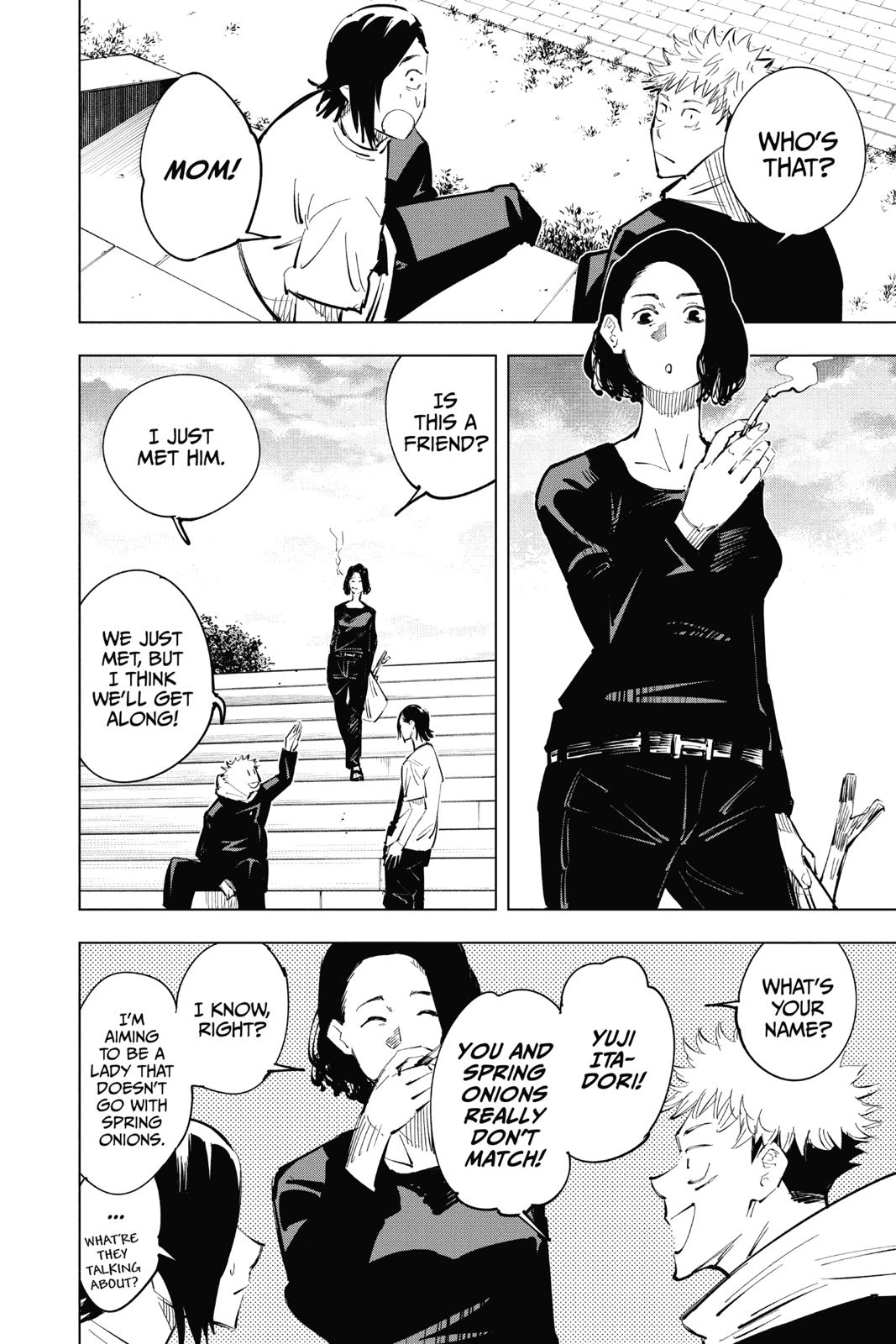 Jujutsu Kaisen Manga Chapter 24 page 4 - Young Fish and Revere Punishment, Part 6 scene