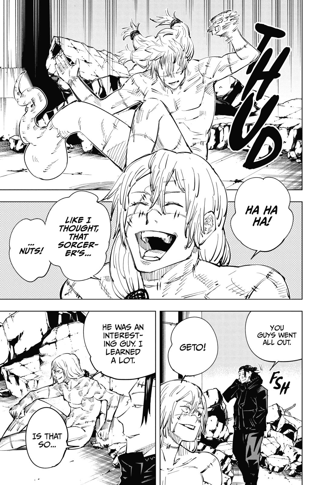 Jujutsu Kaisen Manga Chapter 24 page 7 - Young Fish and Revere Punishment, Part 6 scene