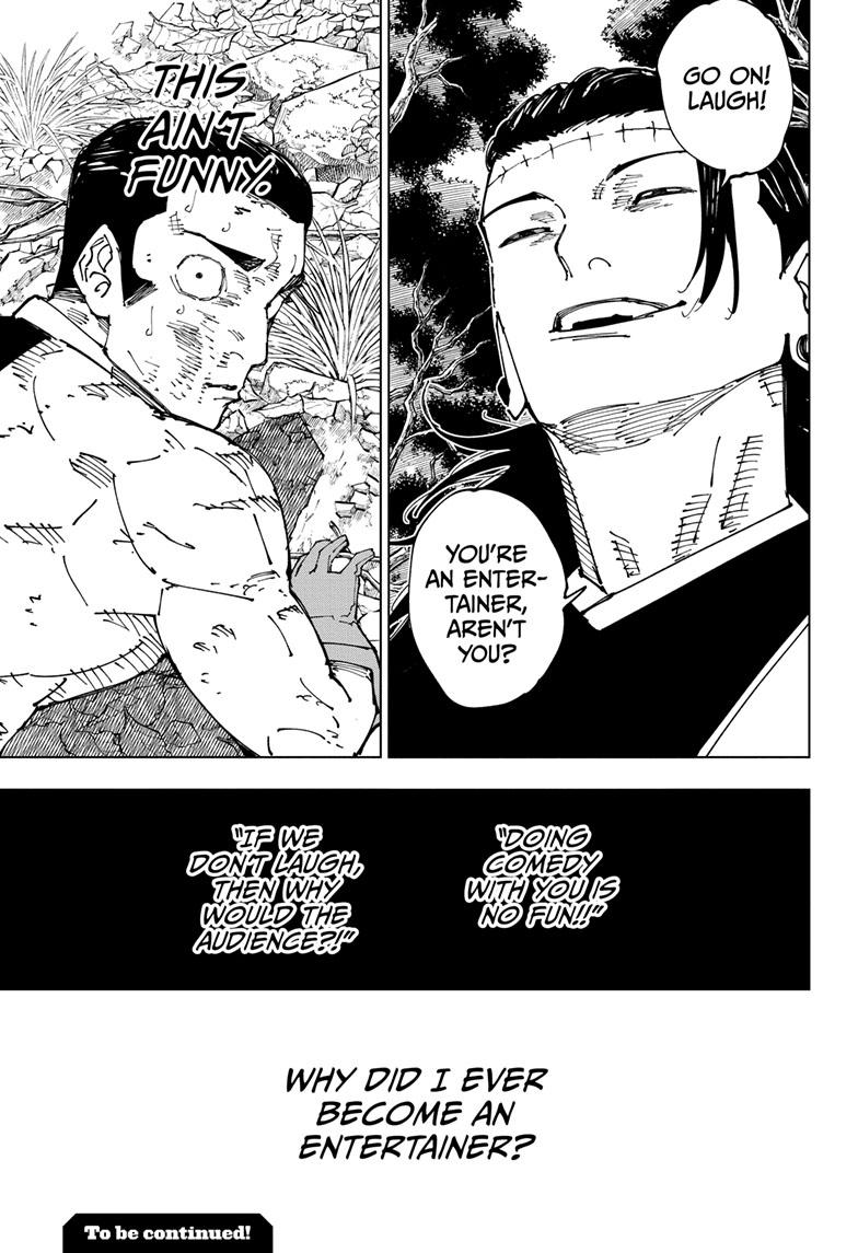 Jujutsu Kaisen Manga Chapter 240 page 21 - Foolish Survivor —Live On— scene