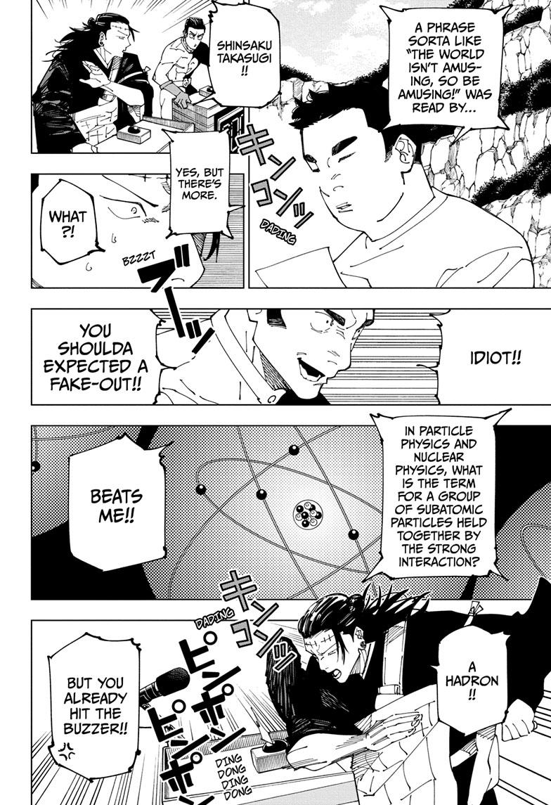 Jujutsu Kaisen Manga Chapter 242 page 10 - Foolish Survivor —Flying High— scene