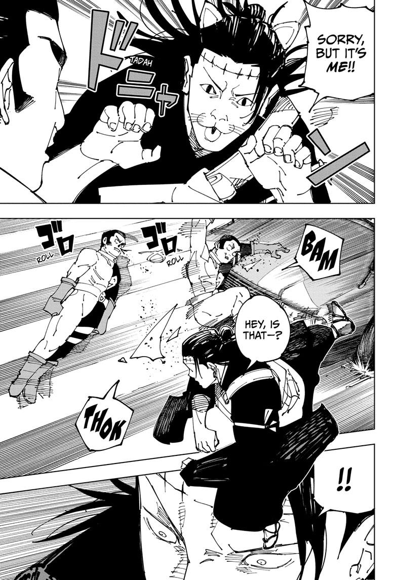 Jujutsu Kaisen Manga Chapter 242 page 13 - Foolish Survivor —Flying High— scene