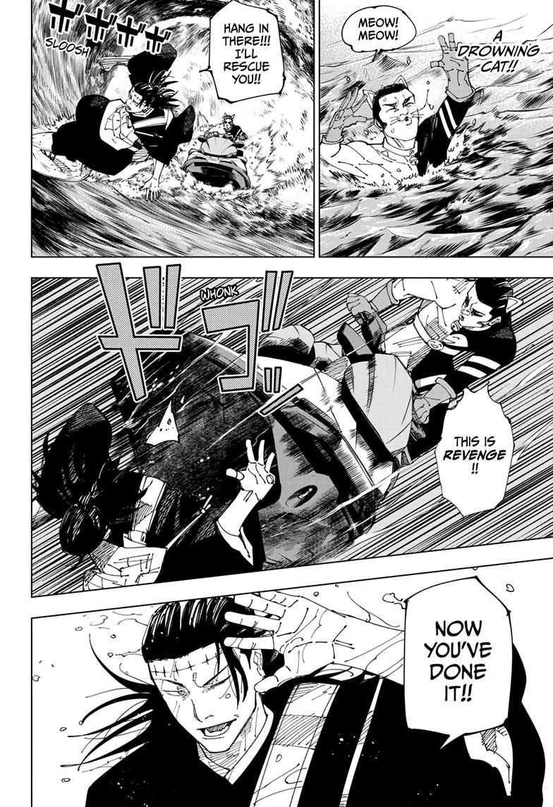 Jujutsu Kaisen Manga Chapter 242 page 14 - Foolish Survivor —Flying High— scene