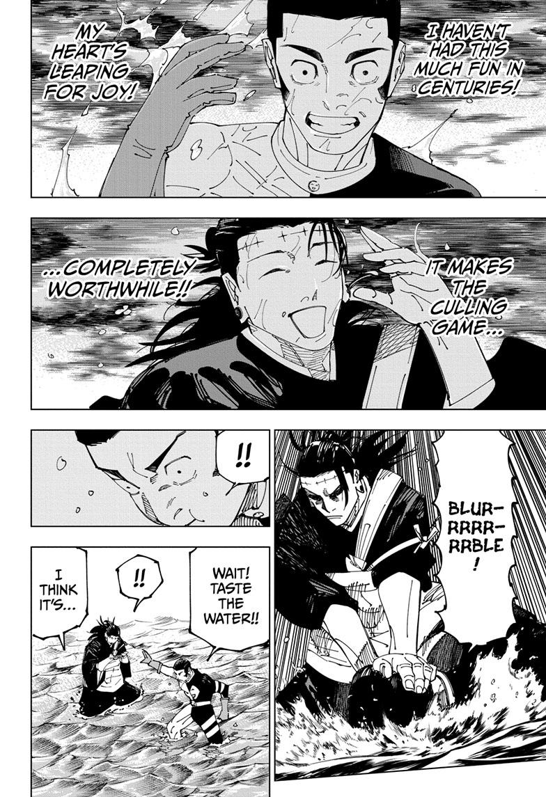 Jujutsu Kaisen Manga Chapter 242 page 16 - Foolish Survivor —Flying High— scene