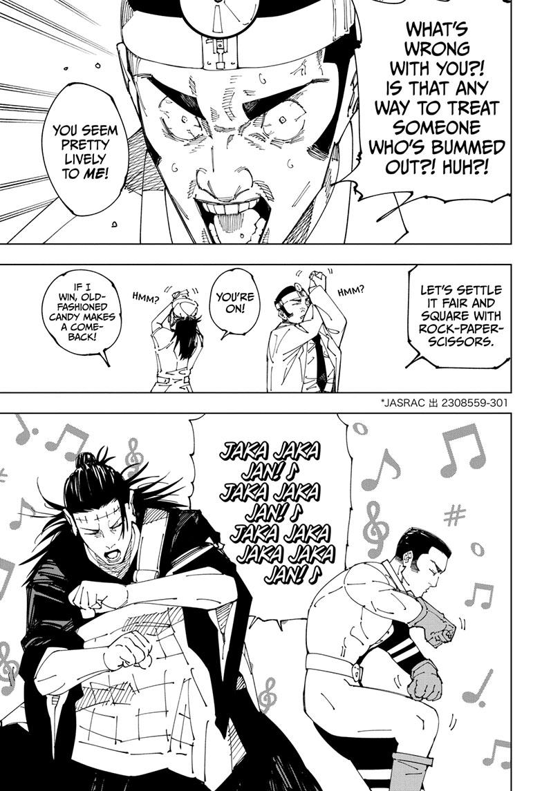 Jujutsu Kaisen Manga Chapter 242 page 7 - Foolish Survivor —Flying High— scene