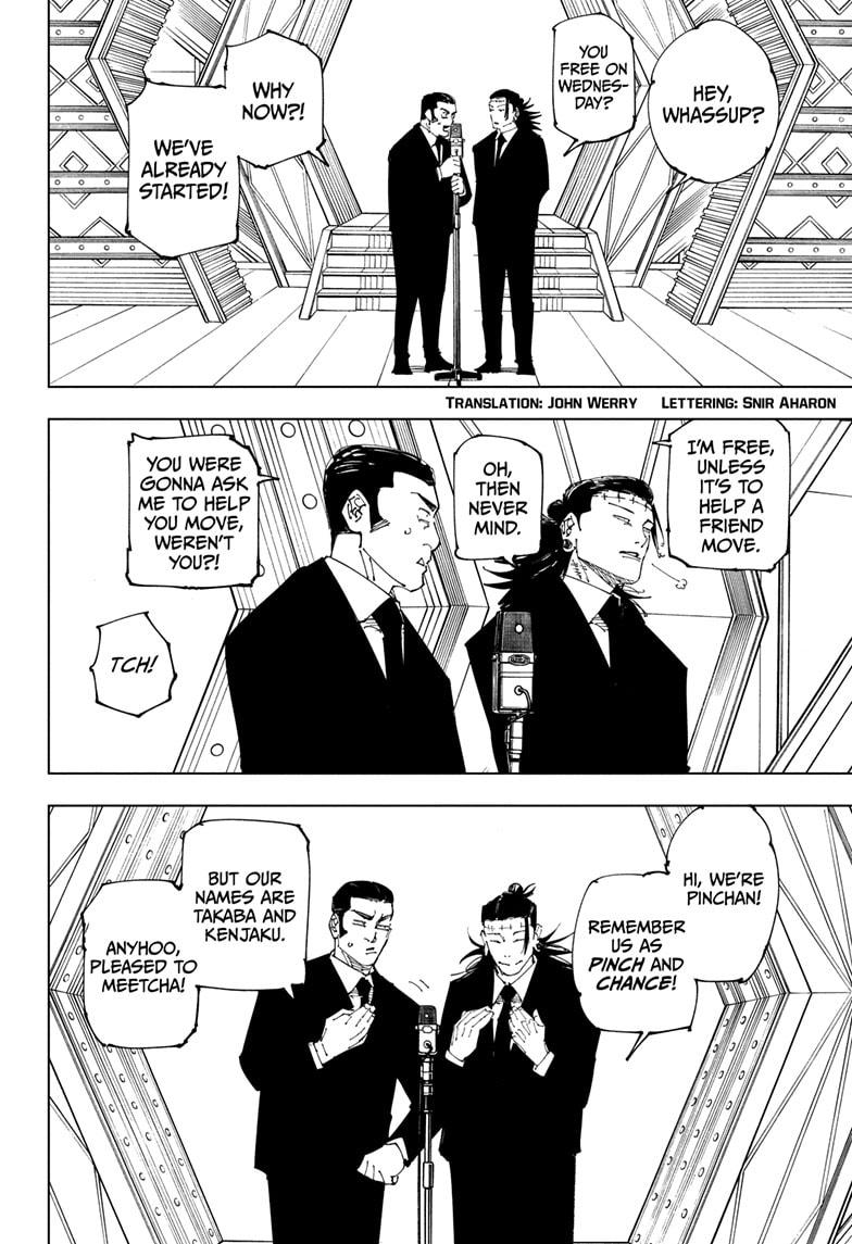 Jujutsu Kaisen Manga Chapter 243 page 2 - Foolish Survivor —Laughing It Up— scene