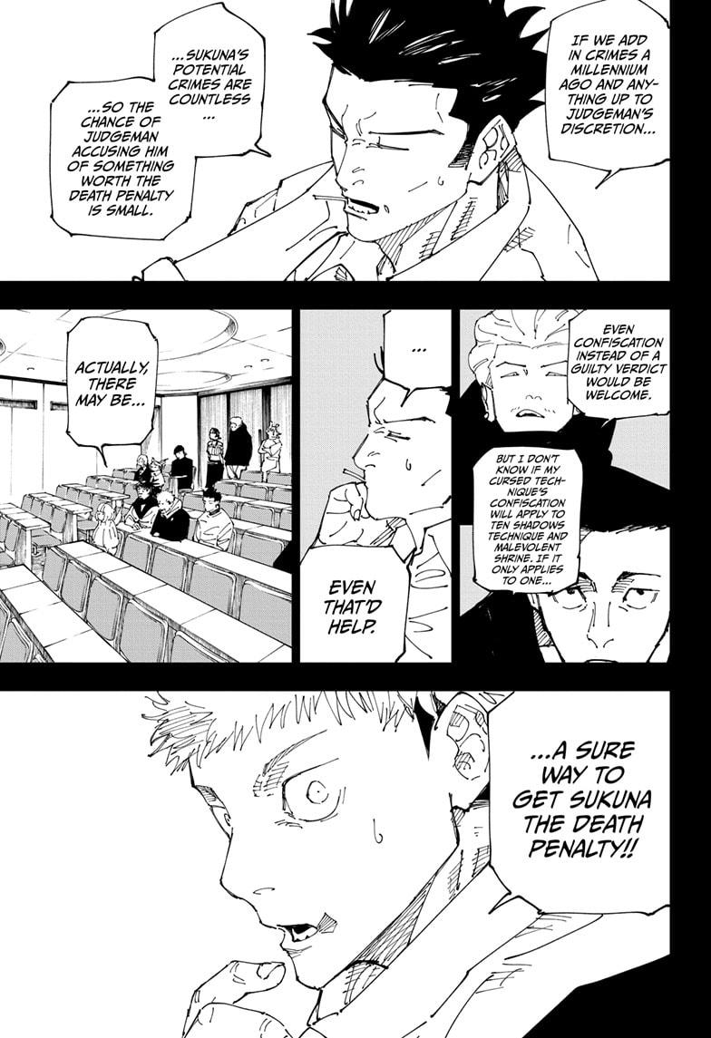 Jujutsu Kaisen Manga Chapter 244 page 11 - Inhuman Makyo Shinjuku Showdown, Part 16 scene