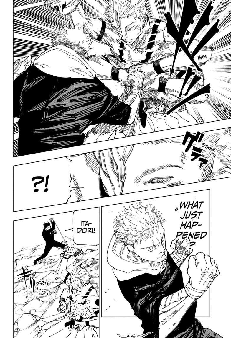 Jujutsu Kaisen Manga Chapter 244 page 16 - Inhuman Makyo Shinjuku Showdown, Part 16 scene