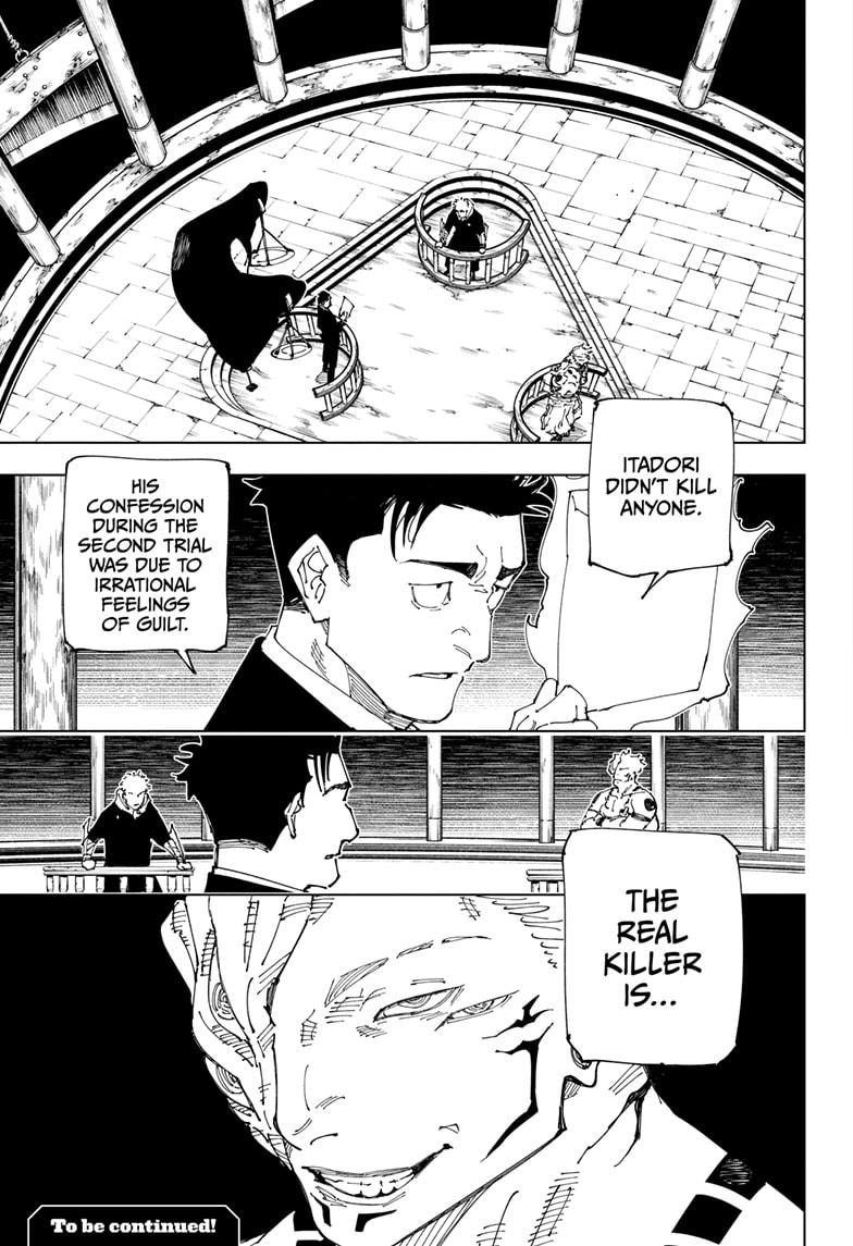 Jujutsu Kaisen Manga Chapter 244 page 19 - Inhuman Makyo Shinjuku Showdown, Part 16 scene