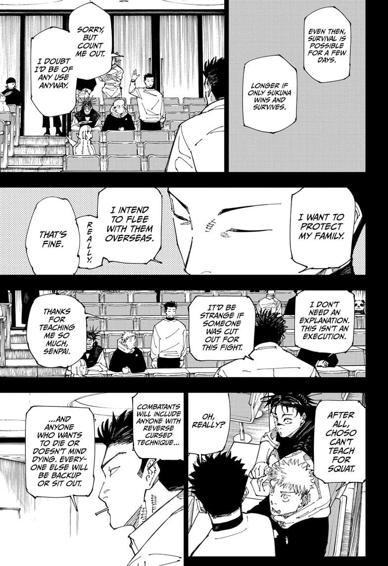 Jujutsu Kaisen Manga Chapter 244 page 3 - Inhuman Makyo Shinjuku Showdown, Part 16 scene