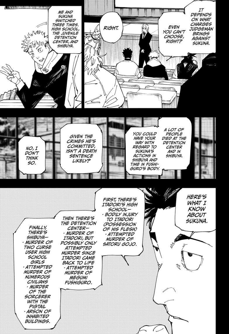 Jujutsu Kaisen Manga Chapter 244 page 5 - Inhuman Makyo Shinjuku Showdown, Part 16 scene
