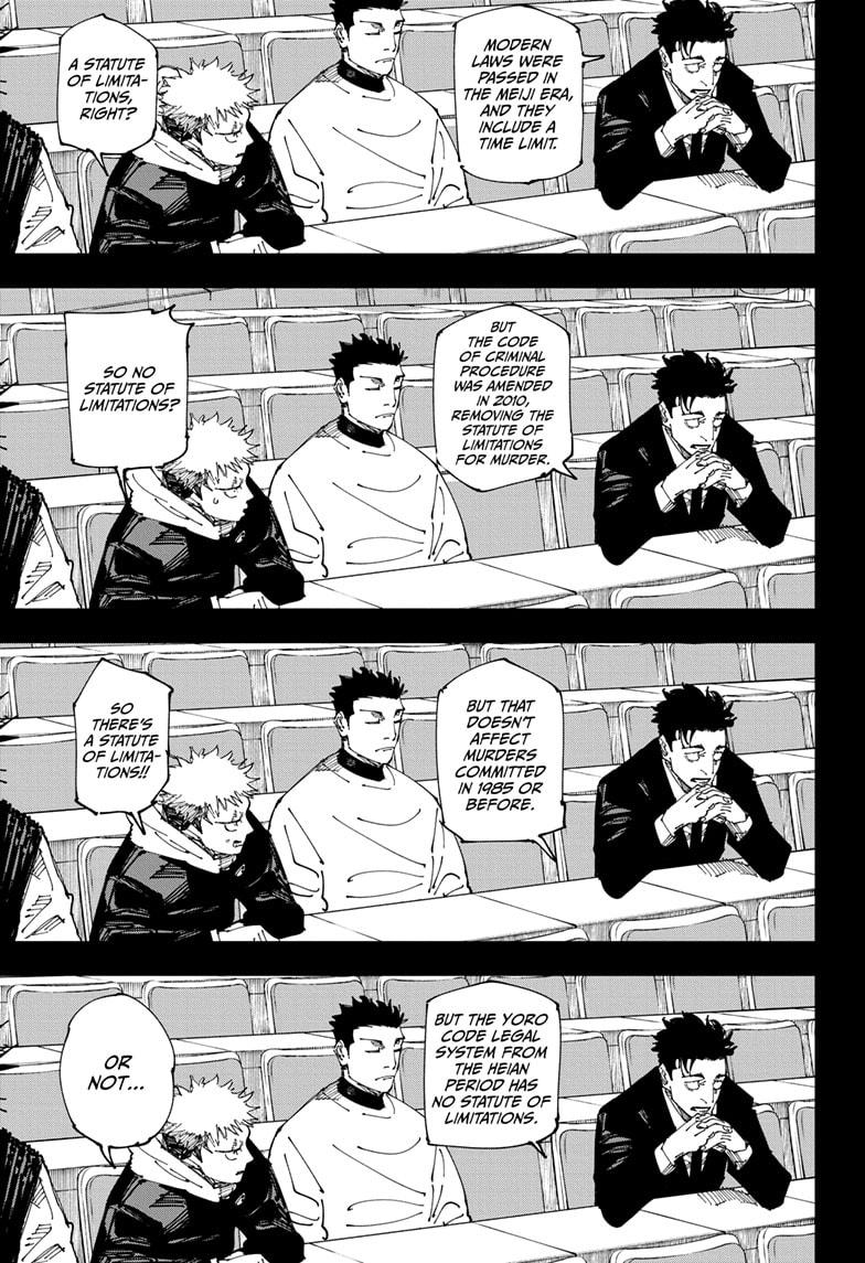 Jujutsu Kaisen Manga Chapter 244 page 9 - Inhuman Makyo Shinjuku Showdown, Part 16 scene