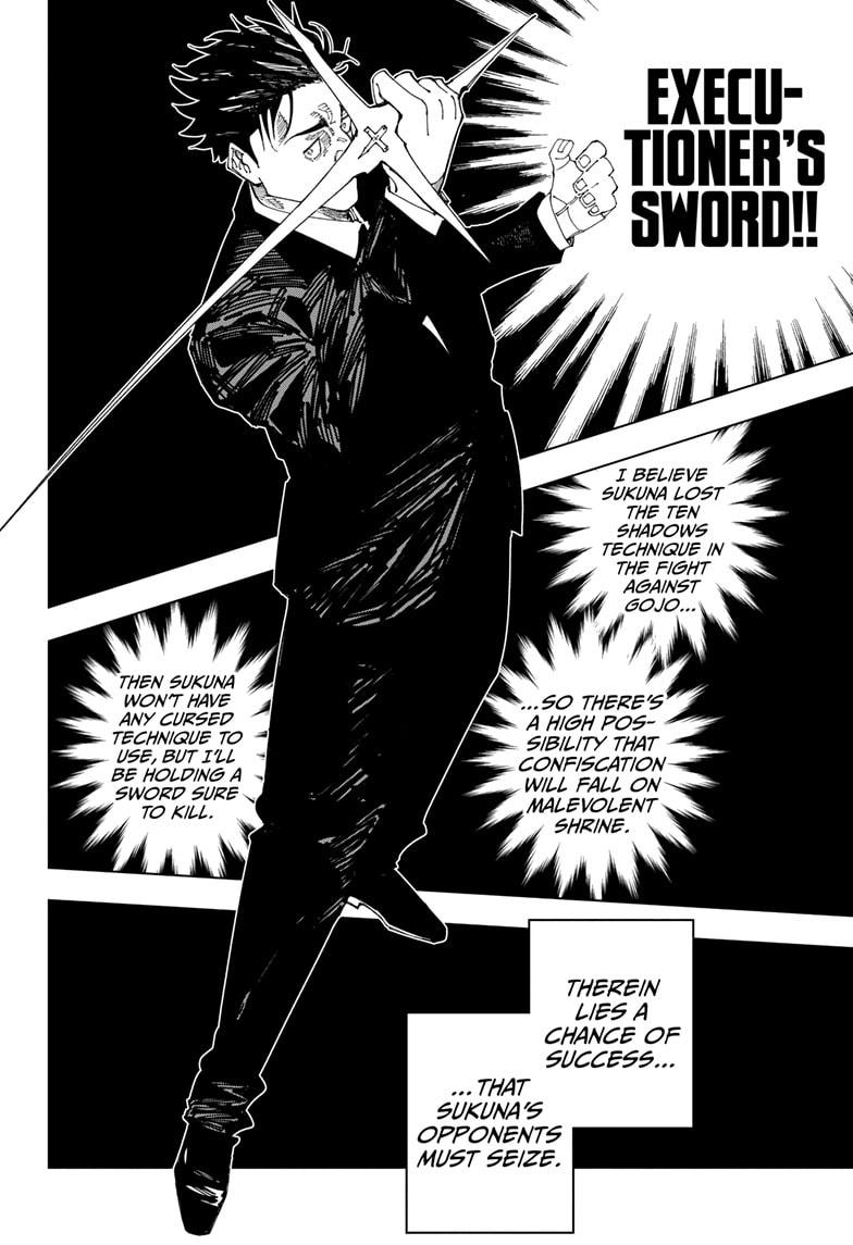 Jujutsu Kaisen Manga Chapter 245 page 16 - Inhuman Makyo Shinjuku Showdown, Part 17 scene