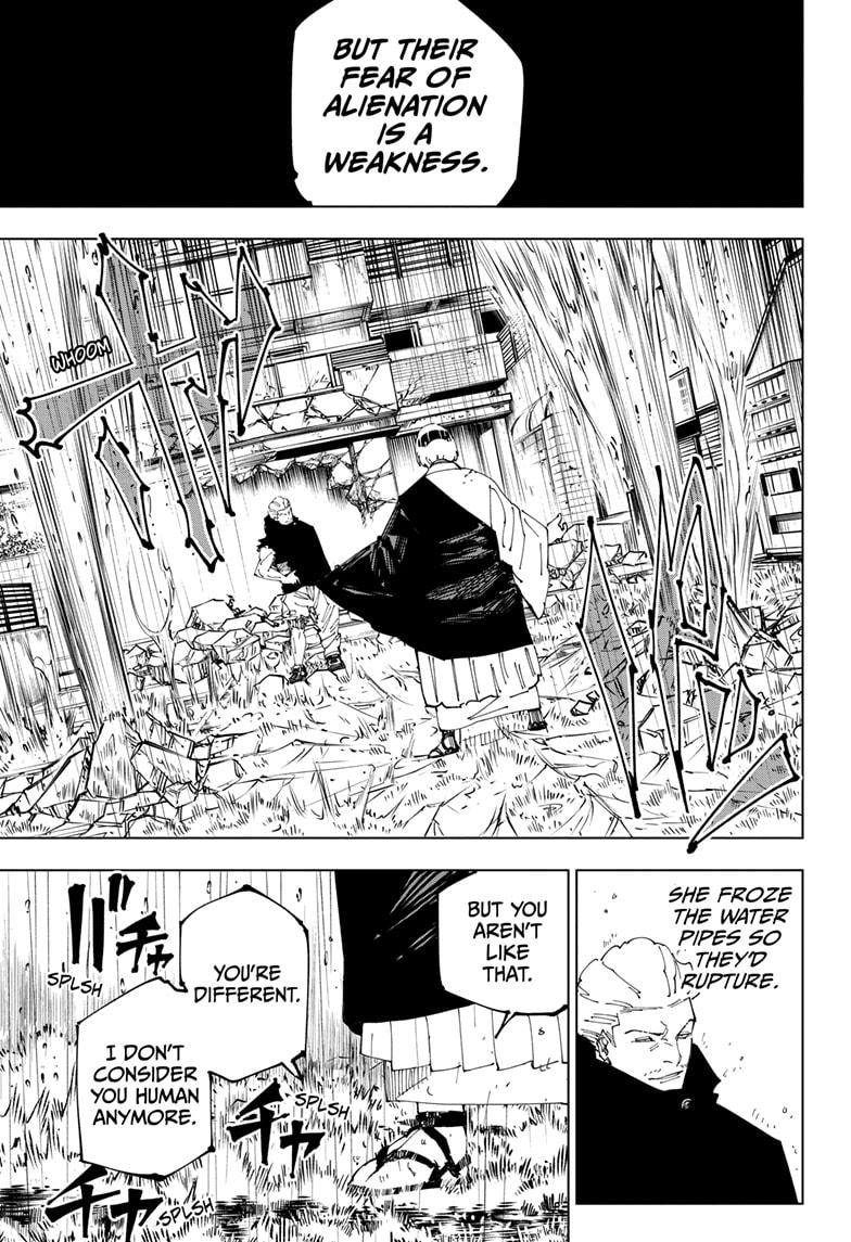 Jujutsu Kaisen Manga Chapter 245 page 9 - Inhuman Makyo Shinjuku Showdown, Part 17 scene