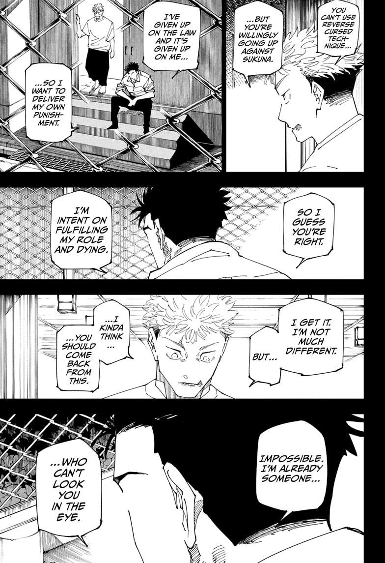 Jujutsu Kaisen Manga Chapter 246 page 18 - Inhuman Makyo Shinjuku Showdown, Part 18 scene