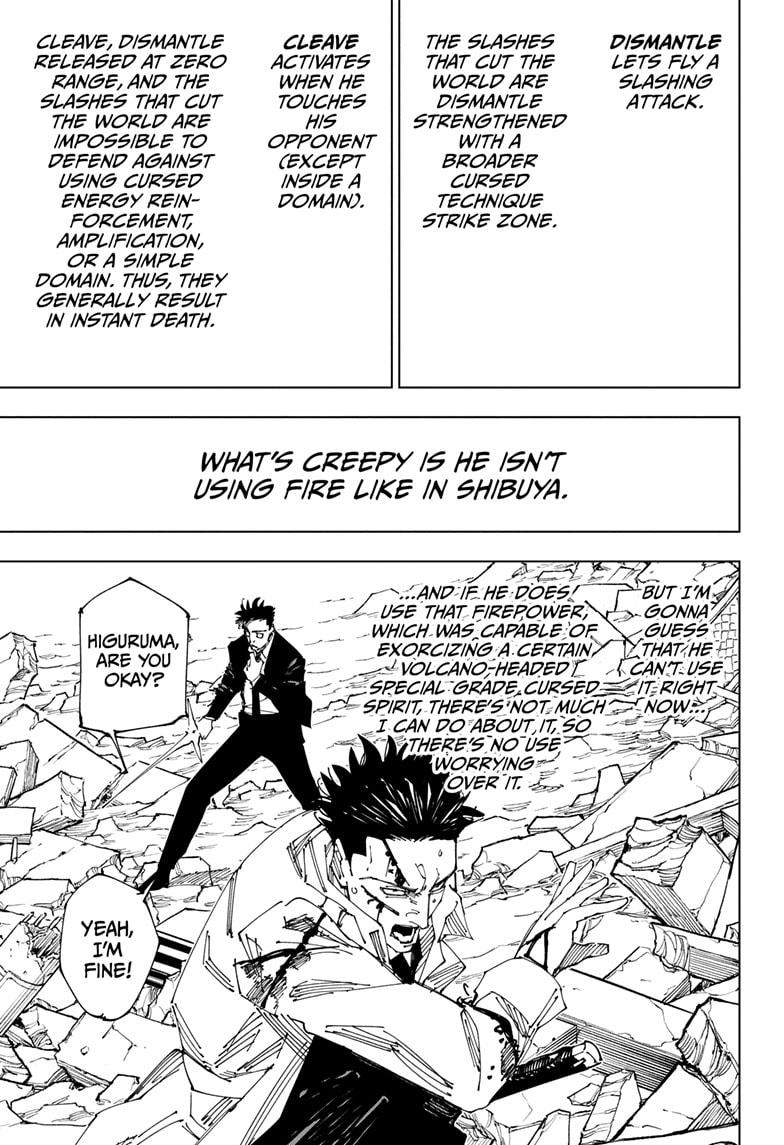 Jujutsu Kaisen Manga Chapter 246 page 5 - Inhuman Makyo Shinjuku Showdown, Part 18 scene