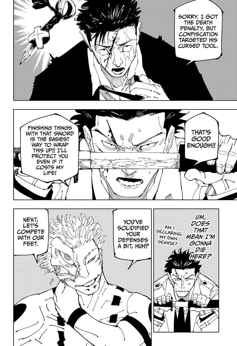 Jujutsu Kaisen Manga Chapter 246 page 6 - Inhuman Makyo Shinjuku Showdown, Part 18 scene