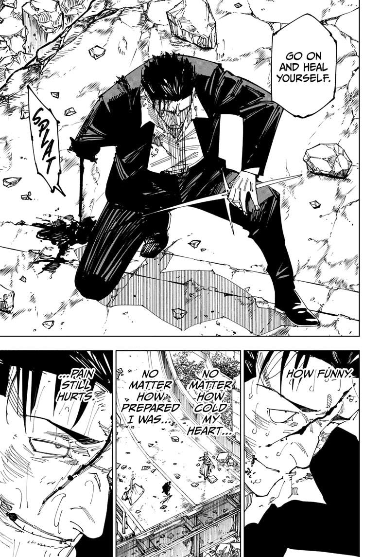 Jujutsu Kaisen Manga Chapter 247 page 11 - Inhuman Makyo Shinjuku Showdown, Part 19 scene