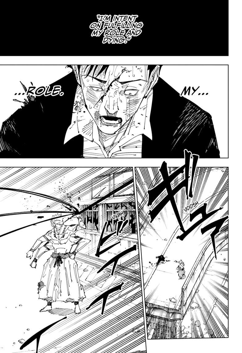 Jujutsu Kaisen Manga Chapter 247 page 13 - Inhuman Makyo Shinjuku Showdown, Part 19 scene