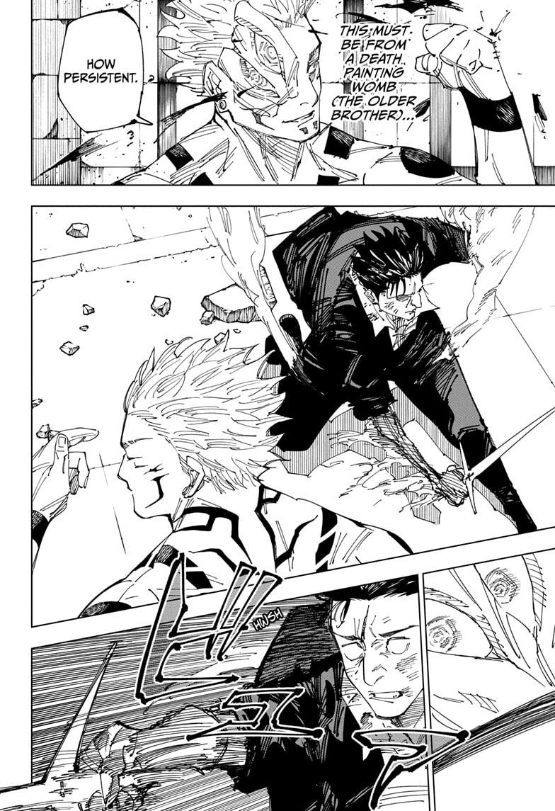 Jujutsu Kaisen Manga Chapter 247 page 14 - Inhuman Makyo Shinjuku Showdown, Part 19 scene