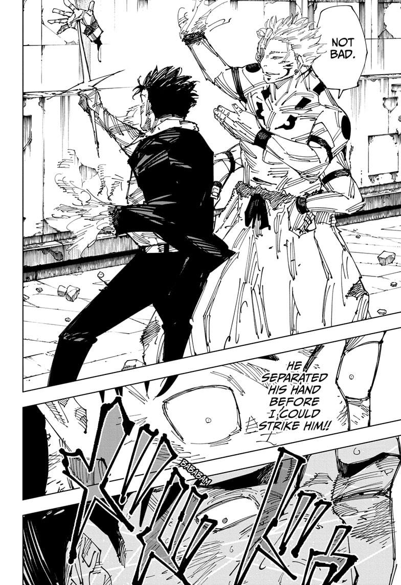Jujutsu Kaisen Manga Chapter 247 page 16 - Inhuman Makyo Shinjuku Showdown, Part 19 scene