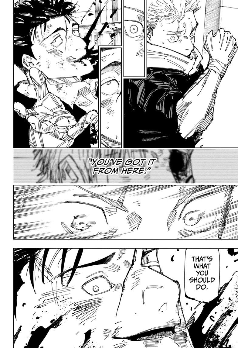 Jujutsu Kaisen Manga Chapter 247 page 18 - Inhuman Makyo Shinjuku Showdown, Part 19 scene