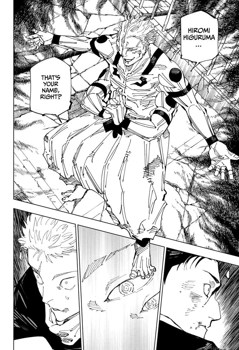 Jujutsu Kaisen Manga Chapter 247 page 2 - Inhuman Makyo Shinjuku Showdown, Part 19 scene