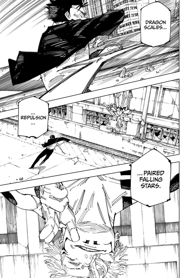 Jujutsu Kaisen Manga Chapter 247 page 9 - Inhuman Makyo Shinjuku Showdown, Part 19 scene