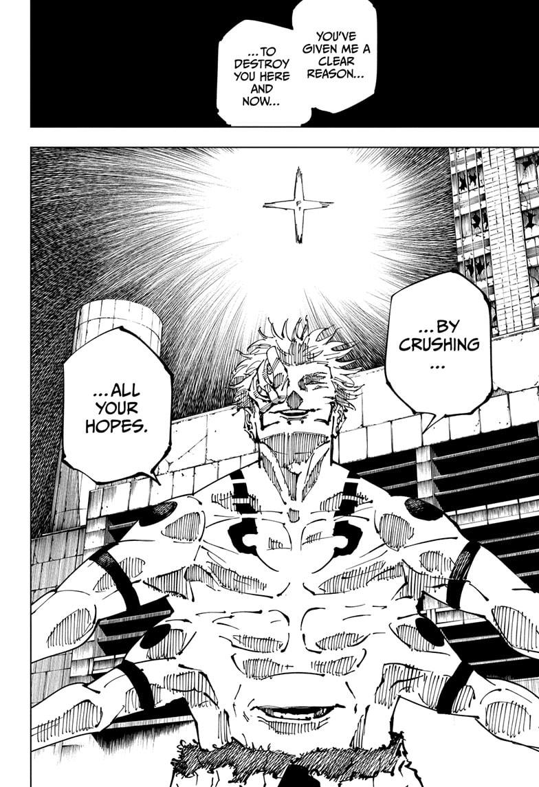 Jujutsu Kaisen Manga Chapter 248 page 12 - Inhuman Makyo Shinjuku Showdown, Part 20 scene