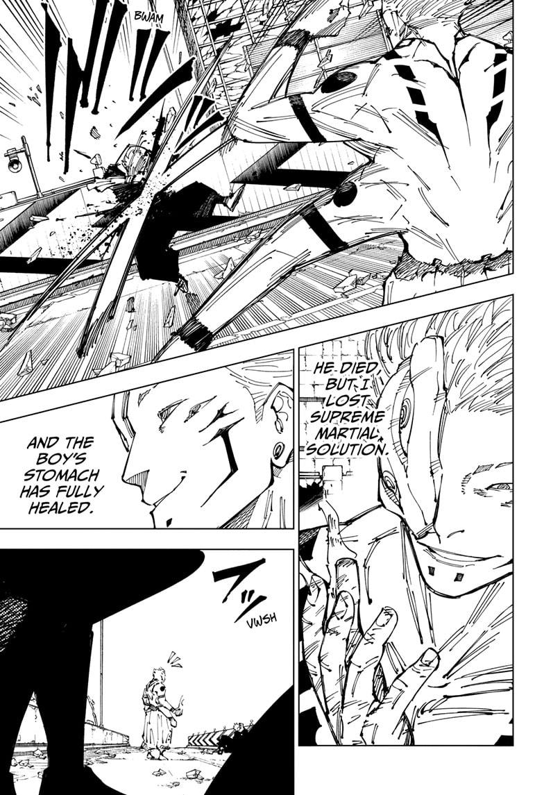 Jujutsu Kaisen Manga Chapter 248 page 3 - Inhuman Makyo Shinjuku Showdown, Part 20 scene