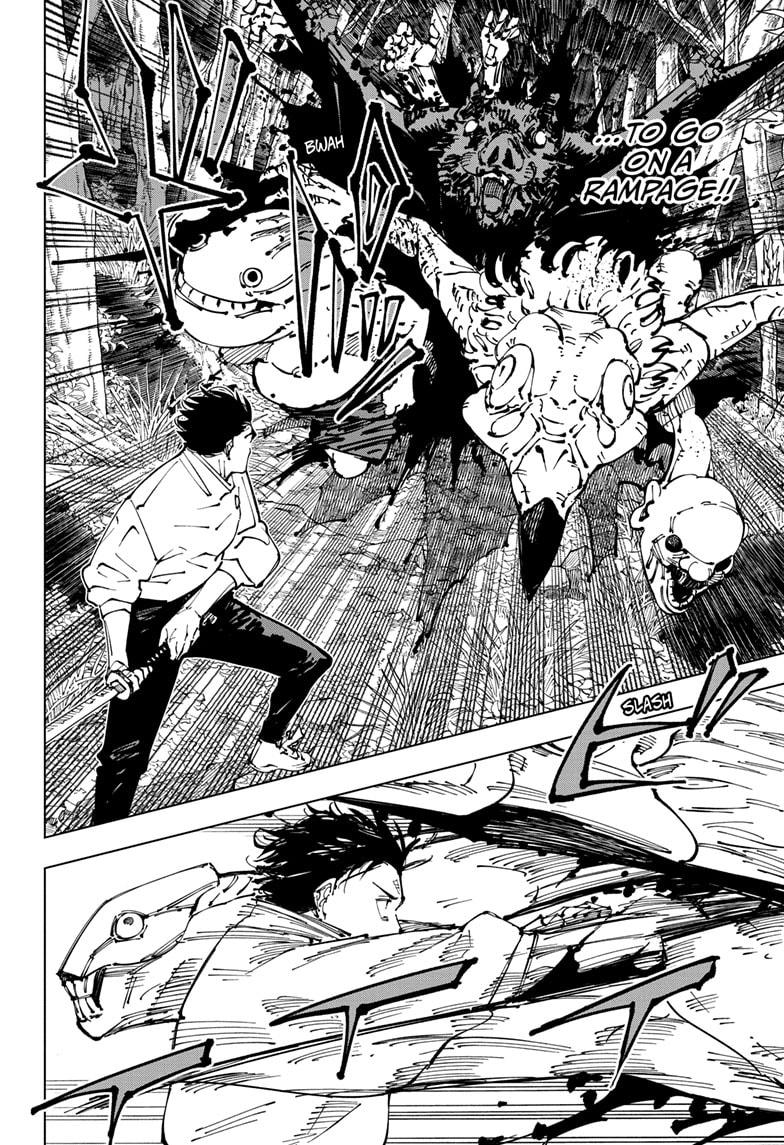 Jujutsu Kaisen Manga Chapter 249 page 2 - Inhuman Makyo Shinjuku Showdown, Part 21 scene