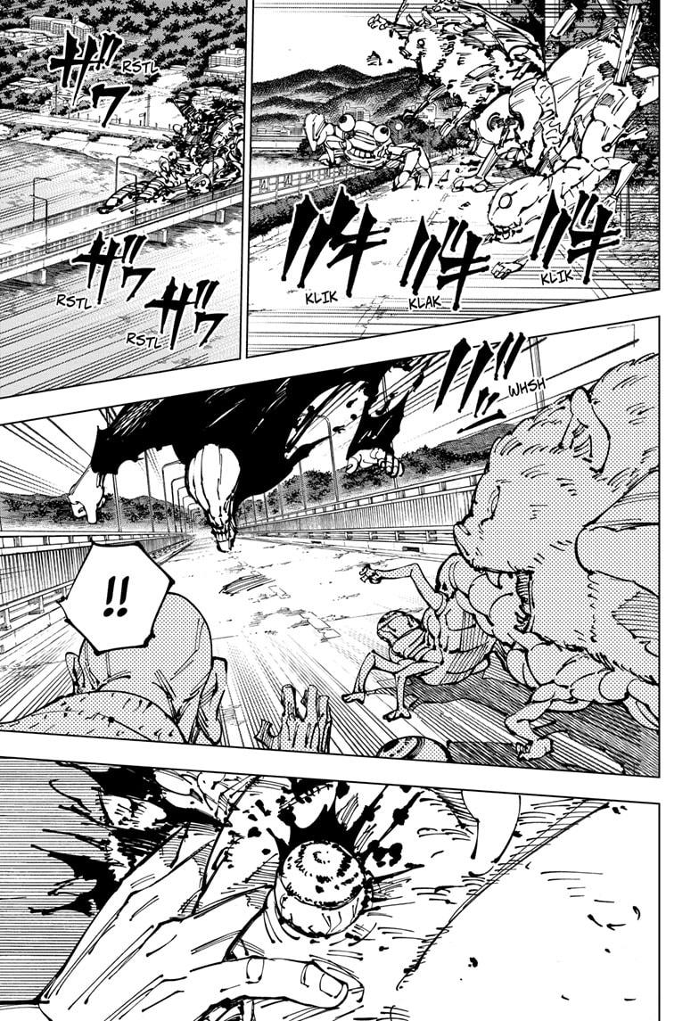 Jujutsu Kaisen Manga Chapter 249 page 3 - Inhuman Makyo Shinjuku Showdown, Part 21 scene